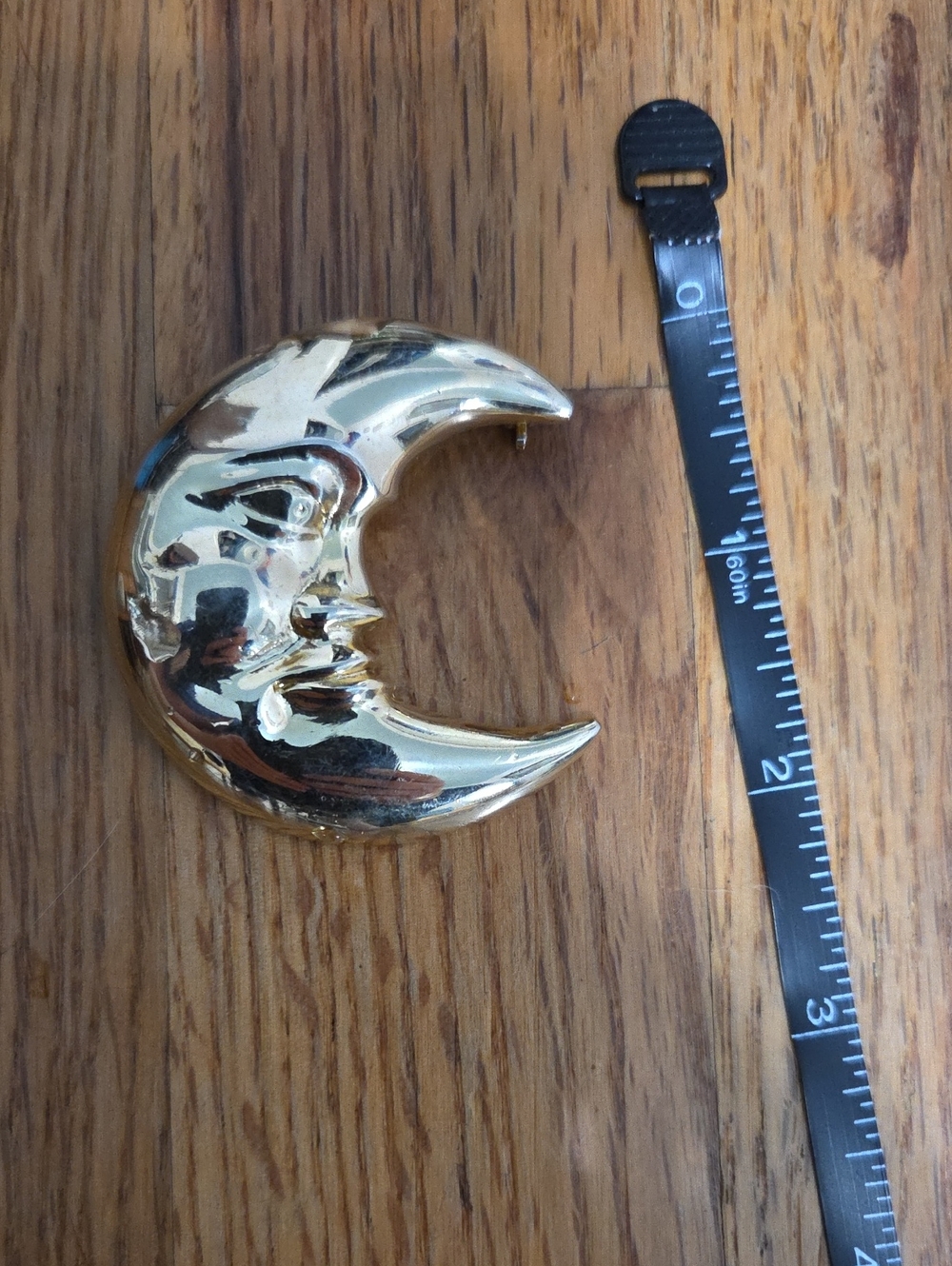 Crescent Moon Brooch